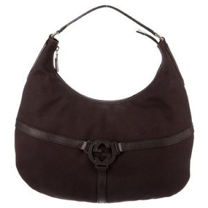 Gucci Canvas Reins Hobo Bag